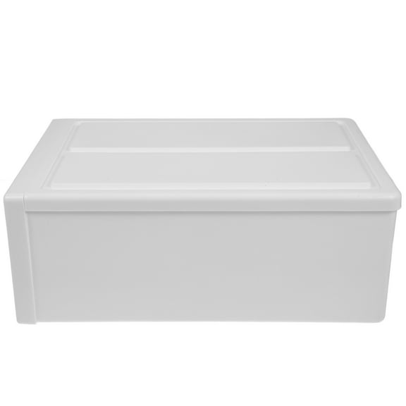 Soimiss 1Pc White Shoes Storage Box Plastic Drawer Organizer for Home Storage