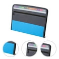 thumbnail image 1 of Soimiss Zipper Expandable Folder Document Organizer Plastic Black 1Set for Professionals, 1 of 5