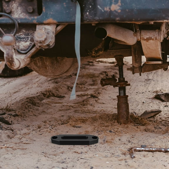 Soimiss Black Aluminum Fairlead Winch Rope Guide for Offroad Vehicle Use