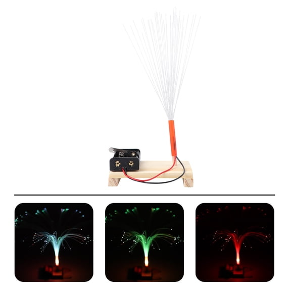 Soimiss Battery Powered Fiber Optic Lamp with Color Changing LED for Home and Office Decor