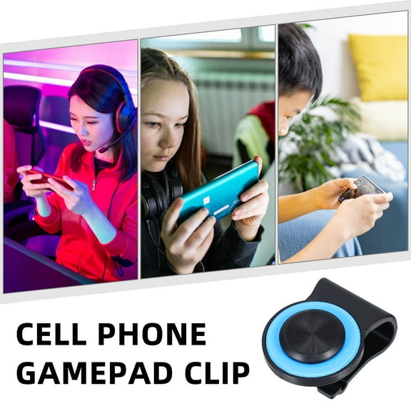 Soimiss Blue Mobile Controller Trigger with Clip High for Phone Gaming