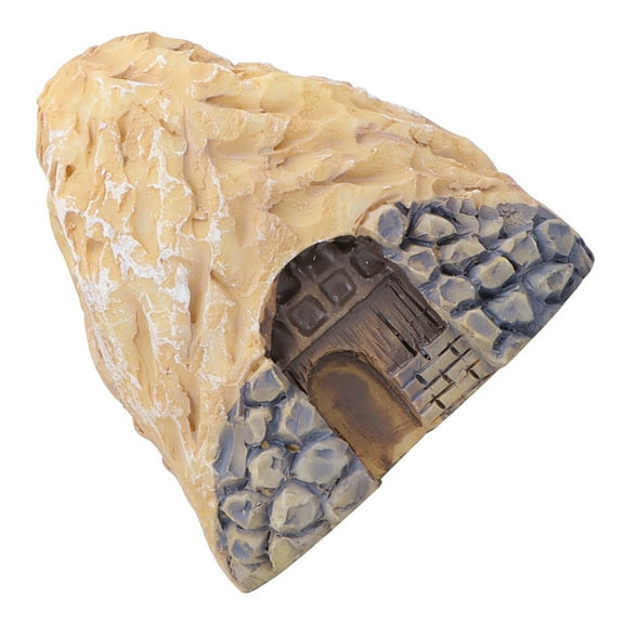 Soimiss garden miniature ornaments Miniature Cave House Multi Synthetic Resin Terrarium Compatible 1Pack