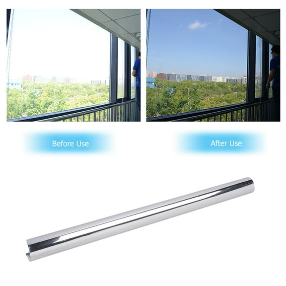 Soimiss Home Window Film Silver Uv Filter for Sun Heat and Glare Control