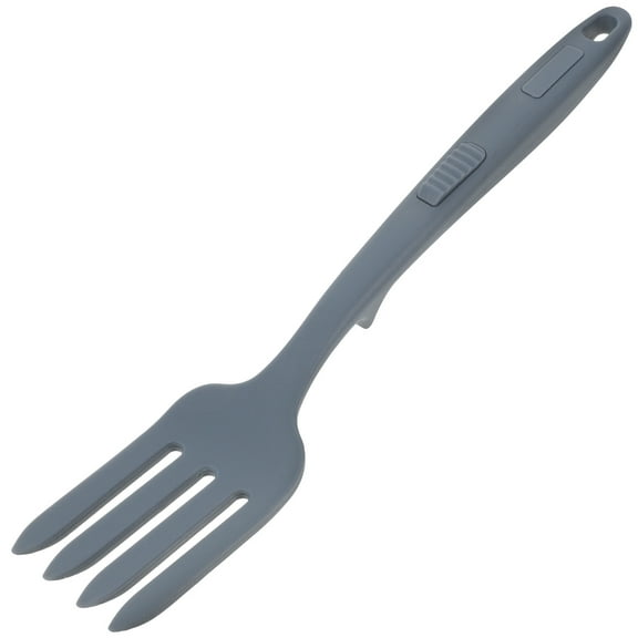 Soimiss Nonstick Silicone Large Fork Dark Blue for Cooking and Serving Food