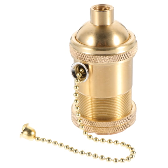 Soimiss Vintage Lamp Holder Socket Copper Round Light Socket Outlet Adapter for Wall Lamp 1Pcs