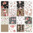 thumbnail image 1 of Soimoi 16 Pc Fat Quarter Bundle,FloralPrint 18"x 22"DIY Patchwork-100% CottonPre-Cut Quilting Fabric White & Gray, 1 of 6