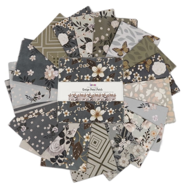 Soimoi 40 Pcs 10 x 10 inches Printied Quilting Fabric Bundles Precut, DIY Cotton Fabric Square, Printed Layer Cakes Patchwork Materials for Craft, Charm Squares for Quilts, Sewing
