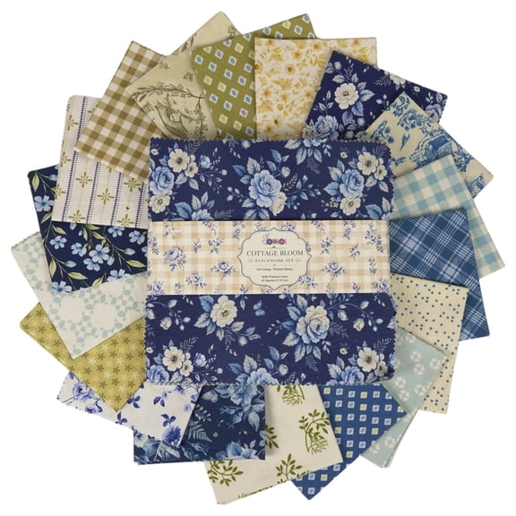 Soimoi 40 Pcs 10 x 10 inches Printied Quilting Fabric Bundles Precut, DIY Cotton Fabric Square, Printed Layer Cakes Patchwork Materials for Craft, Charm Squares for Quilts, Sewing