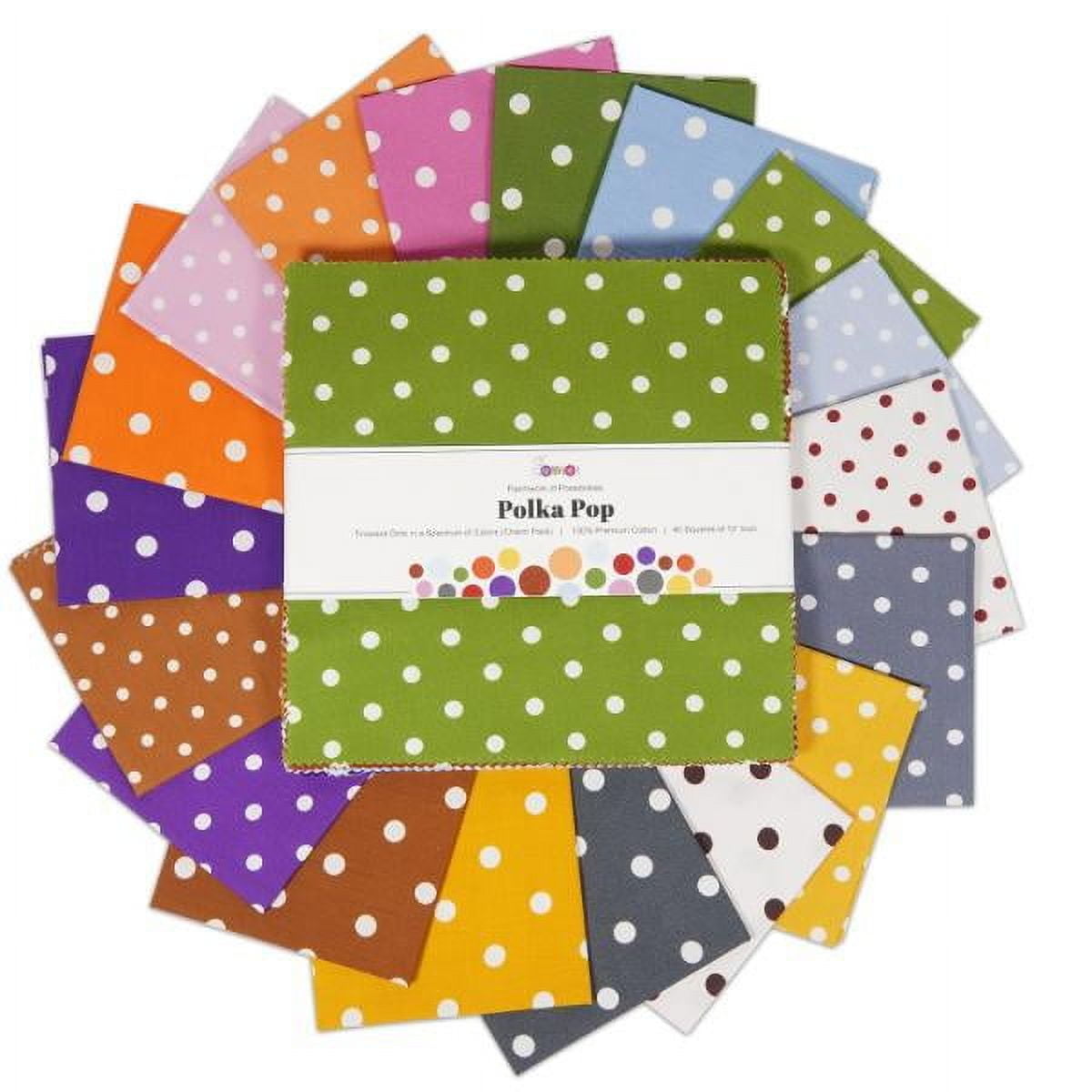 Soimoi 40 Pcs Cotton Fabric Squares Bundles Charm Packs for Quilting ...