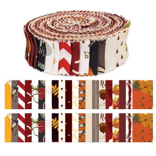 Soimoi 40Pcs Geometric Print Precut Fabrics Strips Roll Up 1.5 inches  Cotton Jelly Rolls for Quilting - White & Black