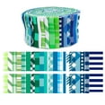 thumbnail image 1 of Soimoi 40Pcs Check & Tartan Print Cotton Precut Fabrics For Quilting Craft Strips 2.5x42inches Jelly Roll - Blues & Greens, 1 of 1