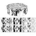 thumbnail image 1 of Soimoi 40Pcs Ikat Print Precut Fabrics Strips Roll Up 1.5 inches Cotton Jelly Rolls For Quilting - White & Black, 1 of 9