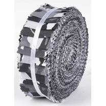 Soimoi 40Pcs Tie Dye Print Precut Fabrics Strips Roll Up 1.5x42inches Cotton Jelly Rolls For Quilting - Black