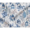 thumbnail image 1 of Soimoi 56 Inch Wide Waterproof Taffeta Fabric by 3 Yard | Blue Tree Theme | Outdoor Use for Furniture Covers, Umbrellas, Patio Decor & More, 1 of 7