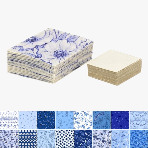 Soimoi 60° Diamond Precut Quilt Kit – 120 Cotton Fabric Diamonds + 120 EPP Papers – Precision Shapes for English Paper Piecing, Diamond Stars, Tumbling Blocks & Geometric Quilts 