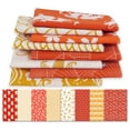 thumbnail image 1 of Soimoi 8 Pc Fat Quarter Bundle,Asian Theme Japanese Print 18"x 22"DIY Patchwork-100% CottonPre-Cut Quilting Fabric Red, Orange, 1 of 7