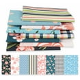 thumbnail image 1 of Soimoi 8 Pc Fat Quarter Bundle,Basic Floral Stripe Checks CollectionPrint 18"x 22"DIY Patchwork-100% CottonPre-Cut Quilting Fabric Multicolor, 1 of 7