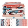 thumbnail image 1 of Soimoi 8 Pc Fat Quarter Bundle,Basic Floral Stripe CollectionPrint 18"x 22"DIY Patchwork-100% CottonPre-Cut Quilting Fabric Multicolor, 1 of 7
