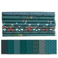 thumbnail image 1 of Soimoi 8 Pc Fat Quarter Bundle- Block Print 18"x 22" DIY Patchwork- 100% Cotton Pre-Cut Quilting Fabric Multicolor, 1 of 10