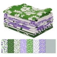 thumbnail image 1 of Soimoi 8 Pc Fat Quarter Bundle,FloralPrint 18"x 22"DIY Patchwork-100% CottonPre-Cut Quilting Fabric Green, White, Purple, 1 of 7