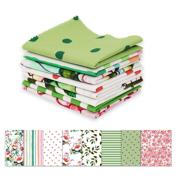 Soimoi 8 Pc Fat Quarter Bundle,FloralsPrint 18"x 22"DIY Patchwork-100% CottonPre-Cut Quilting Fabric Multicolor