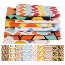 Soimoi 8 Pc Fat Quarter Bundle,Geometric Abstarct CollectionPrint 18"x 22"DIY Patchwork-100% CottonPre-Cut Quilting Fabric Multicolor