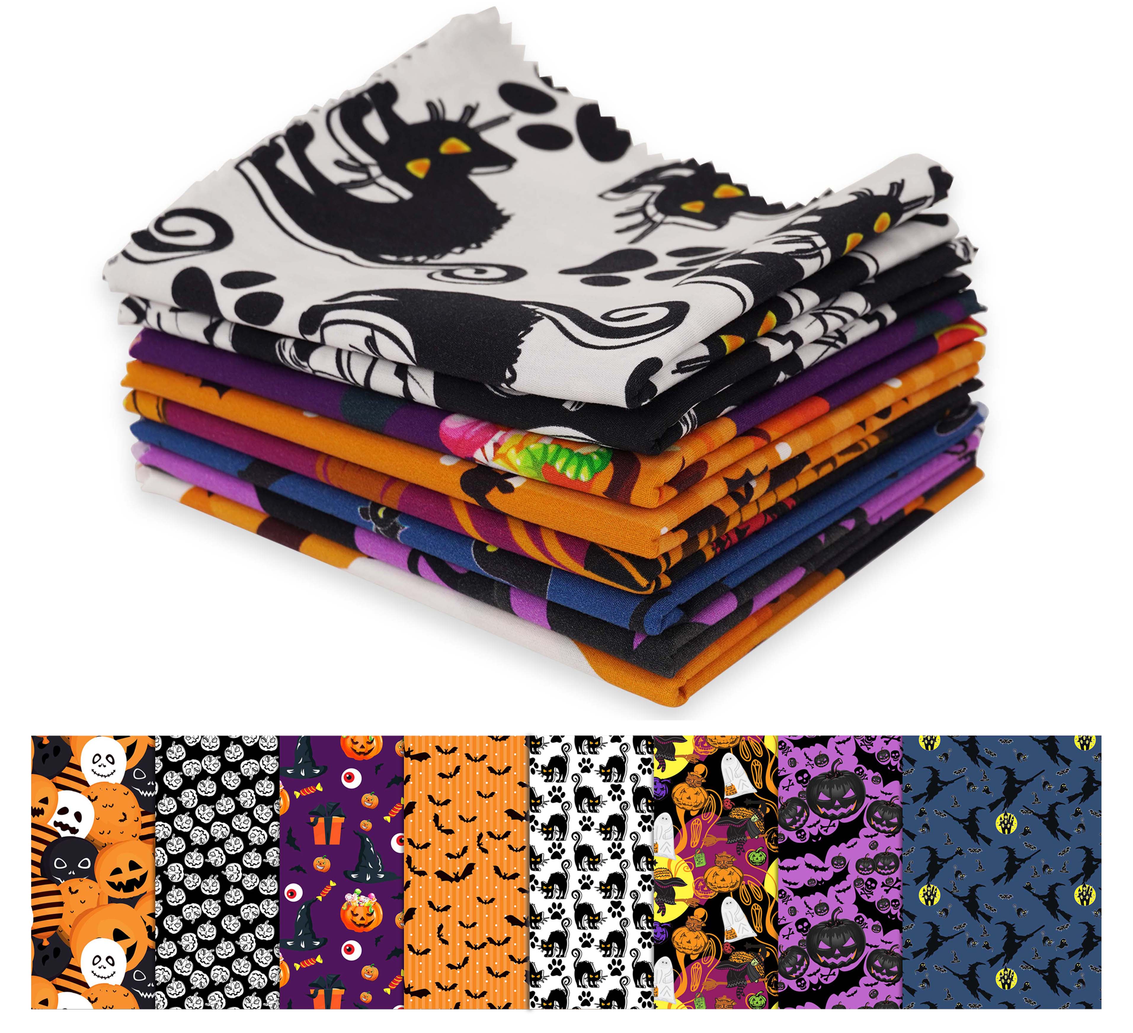 Soimoi 8 Fat Quarter Tessuto Batik 100% Cotone – 18x22 Pollici Per Patchwork E Trapuntatura