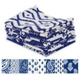 thumbnail image 1 of Soimoi 8 Pc Fat Quarter Bundle-PaisleysPrint 18"x 22"DIY Patchwork-100% CottonPre-Cut Quilting Fabric Blue, 1 of 8