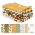 thumbnail image 1 of Soimoi 8 Pc Fat Quarter Bundle,Summer Floral CollectionPrint 18"x 22"DIY Patchwork-100% CottonPre-Cut Quilting Fabric Orange, Olive Green, 1 of 7
