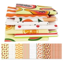 Soimoi 8 Pc Fat Quarter Bundle,Summer Tropical FruitsPrint 18"x 22"DIY Patchwork-100% CottonPre-Cut Quilting Fabric Multicolor