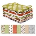 thumbnail image 1 of Soimoi 8 Pc Fat Quarter Bundle,Victorican FloralPrint 18"x 22"DIY Patchwork-100% CottonPre-Cut Quilting Fabric Light Green & Brown, 1 of 1