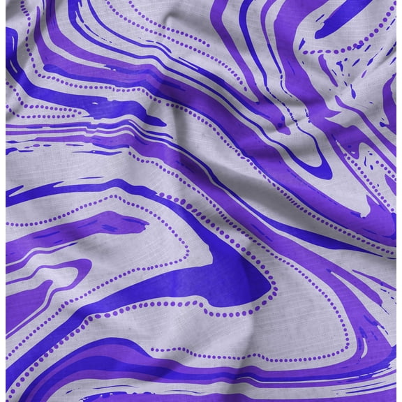 Soimoi Abstract Print,Cotton Poplin, Sewing Fabric Sold by The Yard 42 Inch Wide,Sewing Craft Quilting/Quilt Making Fabric, Purple
