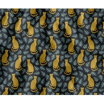 Soimoi Animal Pattern Outdoor Fabric by The Yard, 56" Wide Water-Resistant Upholstery Material for Chairs, Cushions & DIY Projects, Blue