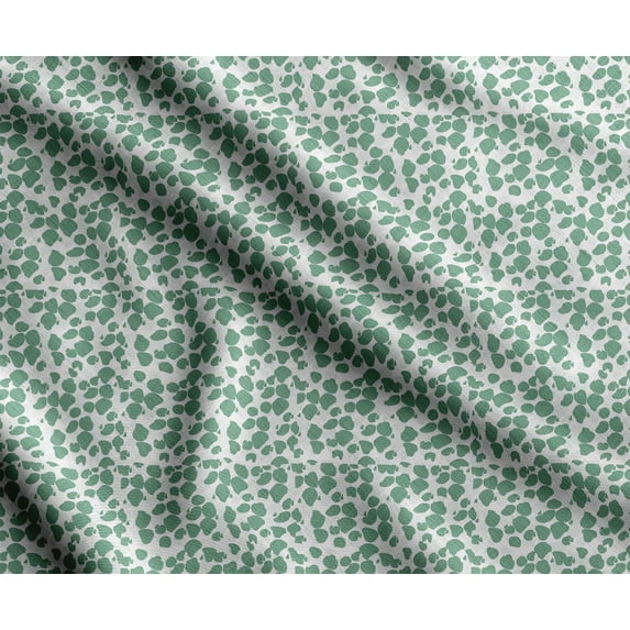 Soimoi Animal Skin Print, Silk Fabric Decor Sewing Fabric By The Yard- 42 Inch Widedecorative Fabric For Shirts, Suits, Ties - Green