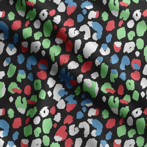 Soimoi Animal Skin Print, Silk Fabric, Decor Sewing Fabric by The Yard 42 Inch Wide,Decorative Fabric for Shirts Suits Ties, Multicolor