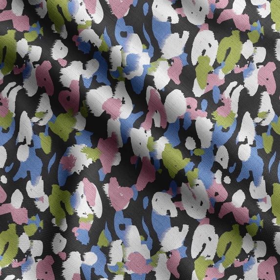Soimoi Animal Skin Printed, Polyester Fleece, Fabric by The Yard Sewing DIY Stretch Fabric 56 Inches Wide, WarmFabric for Hats, Coats, Gloves, Blankets, Multicolor