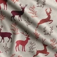 thumbnail image 1 of Soimoi Animals Print,Cotton Poplin, Sewing Fabric Sold by The Yard 42 Inch Wide,Sewing Craft Quilting/Quilt Making Fabric, Maroon, 1 of 5