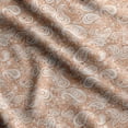 thumbnail image 1 of Soimoi Asian Paisley Print,Cotton Poplin, Sewing Fabric Sold by The Yard 42 Inch Wide,Sewing Craft Quilting/Quilt Making Fabric, Orange, 1 of 5