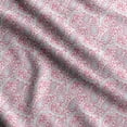 thumbnail image 1 of Soimoi Asian Paisley Print, Silk Fabric, Decor Sewing Fabric by The Yard 42 Inch Wide,Decorative Fabric for Shirts Suits Ties, Pink & White, 1 of 5