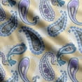 thumbnail image 1 of Soimoi Asian Paisley Printed,Cuddle Minky Fabric, Sewing Fabric by The Yard 56 Inch Wide,Decorative Plush Soft Fabric, Baby Garments, Toys and Blankets, Yellow, 1 of 5