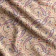 thumbnail image 1 of Soimoi Asian Paisley Printed, Poly Canvas Fabric, Decor Sewing Fabric by The Yard 56 Inch Wide,Decorative Fabric for Curtains Tote Bags, Peach, 1 of 5