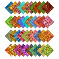 Soimoi Batik Print Precut 5-inch Cotton Fabric Quilting Squares Charm Pack DIY Patchwork Sewing Craft