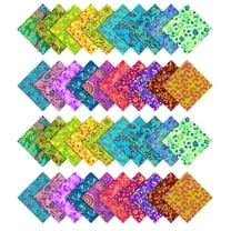 Soimoi Batik Print Precut 5-inch Cotton Fabric Quilting Squares Charm Pack DIY Patchwork Sewing Craft