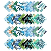 Soimoi Beach Print Precut 10-inch Cotton Fabric Quilting Squares Charm Pack DIY Patchwork Sewing Craft-Light Green
