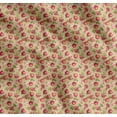thumbnail image 1 of Soimoi Beige Cotton Poplin Fabric Floral & Pomegranate Fruits Print Fabric by The Yard 42 Inch Wide, 1 of 7