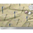 thumbnail image 1 of Soimoi Beige Rayon Fabric Floral & Paradise Whydah Bird Fabric Prints By Yard 42 Inch Wide, 1 of 3