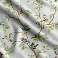 thumbnail image 1 of Soimoi Bird & Flowers Printed Poly Canvas Fabric Decor Sewing Fabric By The Yard 56 Inch WideDecorative Fabric For Curtains Tote bags-Pear Green, 1 of 5