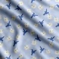 thumbnail image 1 of Soimoi Bird Print Velvet Fabric Decor Sewing Fabric By The Yard 54 Inch WideDecorative Fabric For Upholstery And Home Accents Blue, 1 of 5