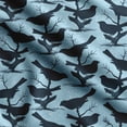 thumbnail image 1 of Soimoi Bird With Leaves Print, Poly Taffeta Fabric, Decor Sewing Fabric by The Yard 56 Inch Wide, Decorative Fabric for Outdoor Upholstery, Umbrellas and Home Accents, Blue, 1 of 5