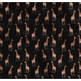 thumbnail image 1 of Soimoi Black Cotton Cambric Fabric Dot & Giraffe Animal Print Fabric by The Yard 56 Inch Wide, 1 of 7